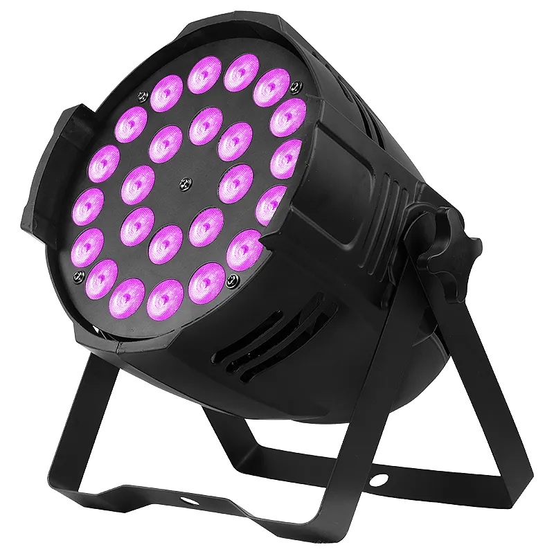 SHTX fabrika fiyat 24 adet 4in1 LED Par işık DJ Bar disko gösterisi için kapalı sahne aydınlatma DMX512 RGBW 5IN1 3IN1 200w Par Can işık