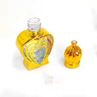Flacon de parfum de luxe haut de gamme 10 ml, flacon d'attar en verre, design élégant, flacon de parfum à col vissé pour logo personnalisé