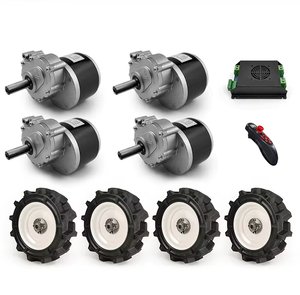 ชุดล้อมอเตอร์ขับเคลื่อนสี่ล้อระบบไฟฟ้า4WD ขนาด14นิ้วล้อยางตัน24V 1000W 1400W ชุดรถเข็นไฟฟ้าสำหรับสวนในฟาร์มด้วยความเร็วต่ำ - Product Image 2