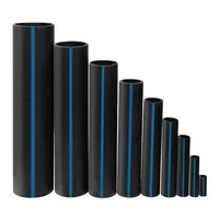 Tuyau d'eau en PEHD/PE haute durabilité de 25 mm (6 pouces) avec SDR11 SDR21, tube en plastique de 2 pouces
