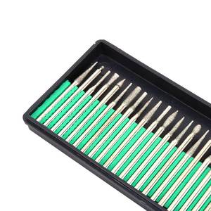 Juego de 30 Piezas de Puntas de Diamante para Esmerilar, Vástago de 3.0 mm con Agujas de Esmerilar y Varillas de Aleación, Kit de Herramientas para Grabadores - Product Image 4