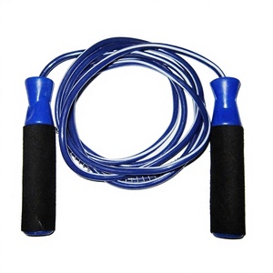 Cuerda para Saltar Azul con Asas de Espuma Negra de 2.5M, Cuerda de Saltar Común Duradera Unisex para Ejercicio en Casa, No Inteligente - Product Image 1