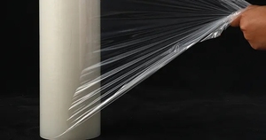 18" Stretch Film <b>Wrap</b> Stretch <b>Clear</b> Cling Durable Adhering Packing Moving Packaging Heavy Duty Shrink Film Packing Material Soft - Product Image 4