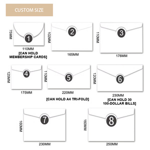 Matte Kem đám cưới & đính hôn phong bì, 120gsm dính v-flap lời mời phong bì thiệp chúc mừng - Product Image 4