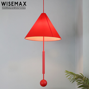 WISEMAX FURNITURE Nordic plafoniera lampadario a forma di cono lampade a sospensione colorate <span class=keywords><strong>soggiorno</strong></span> <span class=keywords><strong>LED</strong></span> luce decorativa calda - Product Image 5