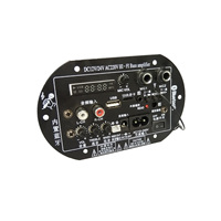 Carte d'amplification analogique T9-II 30W avec 2 micros, affichage, USB, TF, mixeur 220V pour la maison