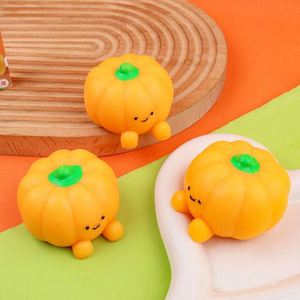 Jouet anti-stress créatif et amusant en forme de citrouille simulée, à presser, pour enfants et adultes, jouet sensoriel, cadeau, produit phare - Product Image 3