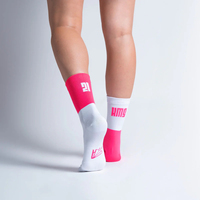 Chaussettes de course à compression personnalisées avec logo, fines, respirantes, en polyamide, pour la course et le cyclisme, grande marque, faible MOQ, chaussettes de sport