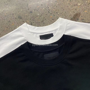 T-shirt Oversize Boxy in Cotone Pesante Personalizzata con Stampa Logo Fronte/Retro, Spalle Cadenti, Stile Vintage, Crop Tee Streetwear da <span class=keywords><strong>Uomo</strong></span> - Product Image 4