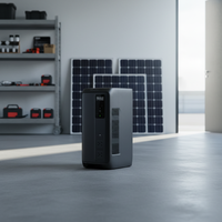 DELTA 3 1000Air + Onduleur solaire 160W avec lampe de poche, équipement de camping avec ventilateur pour ordinateur portable, source d'alimentation pour voiture, contrôleur MPPT