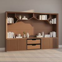 Meubles de bureau de direction modernes de haute qualité, armoire de classement de direction en bois avec étagères ouvertes