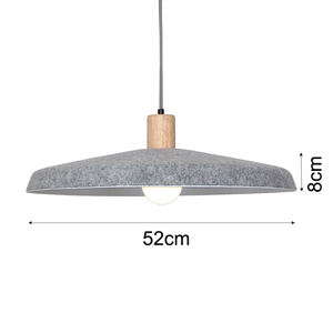 Suspension acoustique en feutre <span class=keywords><strong>gris</strong></span> à économie d'énergie, angle de faisceau 360°, garantie 2 ans, éclairage de <span class=keywords><strong>plafond</strong></span> pour maison, bureau, restaurant, taille moyenne - Product Image 6