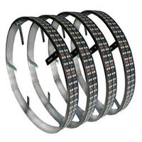 Lumière de roue à quatre rangées ultra-brillante blanc pur, Kit de lumière de jante de roue, pneu voiture camion accessoires à 4 rangées Rgbw Led lumière de roue 2022
