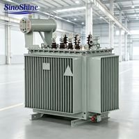 Transformateur électrique triphasé immergé dans l'huile SinoShine certifié CE 630 kVA 1250 kVA pour l'intégration dans les postes de transformation commerciaux
