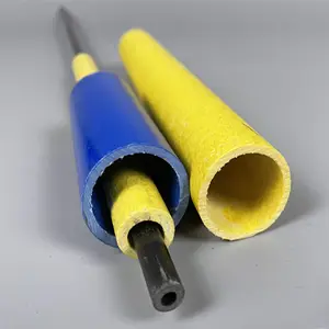 FRP pultrusione plastica rinforzare tubo rotondo in fibra di vetro colorato tubo in fibra di vetro pultruso