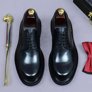 Chaussures Oxford en cuir pour homme, style gentleman, à bout pointu, semelle en caoutchouc, décontractées et habillées. - Product Image 4