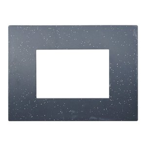 Piastra di plastica etroit Venus serie 3P colore nero brillante compatibile con Vimar Arke-materiali elettrici/compatibile - Product Image 1