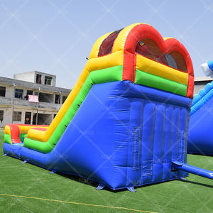 Blow up Water Castle Blue Water Rides Patio trasero Toboganes de agua inflables <span class=keywords><strong>con</strong></span> Splash Pool Kids Summer Slide Jumper Bouncy House - Product Image 5