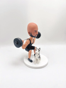 Statuette Personalizzate di Operai Edili, <span class=keywords><strong>Regali</strong></span> di Ingegneria Architettonica, <span class=keywords><strong>Regali</strong></span> Unici per Squadre Sportive, Statuette Bobblehead per Colleghi - Product Image 4