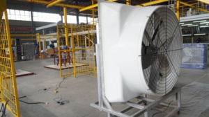 Heavy Duty High Air Volume 48" Blade Diameter IP55 Protection Electric Industrial Exhaust <b>Fan</b> Axial Flow DC <b>Motor</b> for Greenhouse - Product Image 4