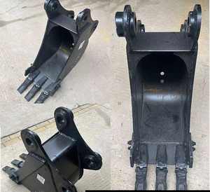 Produits les plus vendus : Godet de creusement étroit de 20 cm, 30 cm, 40 cm de largeur pour mini-excavatrices SY55, SY60, SY75, pour creusement profond avec dents - Product Image 2