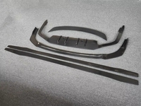 Kit carrosserie en fibre de carbone pour Lexus LS350 LS500 2018-2023 : Lame inférieure de pare-chocs avant, Lame avant, Jupes latérales, Diffuseur arrière, Aileron arrière