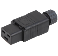Adaptateur secteur haute puissance IEC 320 C19 16A 250V, connecteur 3 broches certifié CE pour équipement de distribution d'alimentation UPS PDU