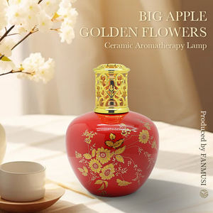 Céramique européenne pour lampe <span class=keywords><strong>Berger</strong></span> Brûleur d'aromathérapie catalytique avec huiles de rose et de bergamote Lampe à parfum ponctuelle - Product Image 2