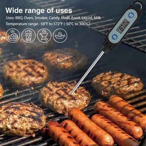 Thermomètre numérique <span class=keywords><strong>sans</strong></span> <span class=keywords><strong>fil</strong></span> étanche à lecture instantanée avec <span class=keywords><strong>sonde</strong></span> en plastique pour four et cuisine, usage domestique – Meilleures ventes - Product Image 6