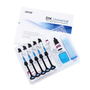 Kit de resina dentária composta universal Nano Híbrido para cura de luz Dx de alta qualidade