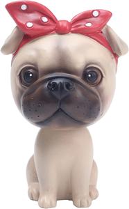 Testa di Bobbing Pug <span class=keywords><strong>Dog</strong></span> Rottweiler Bobble Head Auto Car Dashboard decori Toy Bulldog Bobblehead Ornaments - Product Image 6