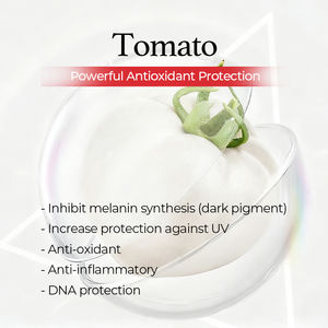 Masques faciaux en feuille de soin de la peau pour femmes coréennes en gros, <span class=keywords><strong>masque</strong></span> de soin de la peau du visage à la tomate, antioxydant, blanchissant, anti-âge, hydratant - Product Image 2