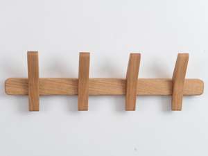 Perchero de Pared con Cuatro Ganchos, Perchero Artístico para Colgar Bolsos y Sombreros - Product Image 6