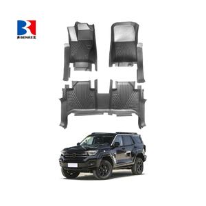 แผ่นรองพื้นรถยนต์ TPE สีดำ ดีไซน์ใหม่ กันลื่น 3 ชิ้น แบบ 5 มิติ ปี 2024 สำหรับรถยนต์ Tank 400 - Product Image 1