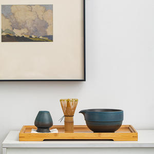 Toptan 4/5 adet Matcha çayı takım el yapımı Matcha kase tutucu standı Scoop bambu çırpma aracı kiti japon seramik hediye kutusu ile - Product Image 6