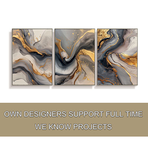 Pintura al Óleo Vertical Moderna y Sencilla con Lámina Dorada, Textura Abstracta, Arte para Colgar en la Pared, de un Proveedor de Obras de Arte para Proyectos Hoteleros 27RELIEF - Product Image 1