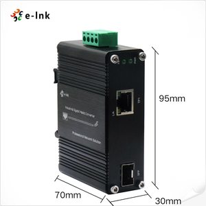 Convertisseur de média industriel sur rail DIN 2.5G 1 port 2500BASE-T vers 10G SFP+ pour réseaux IoT AIoT -40 ℃   à 75 ℃ - Product Image 3