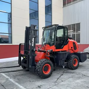 Factory Price Rough Terrain Forklift 4x4 Diesel 3 Ton 4 Ton 5 Ton Japanese Engine Articulated Forklift