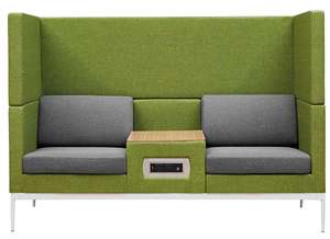 การประชุมพอดส่วนตัวโซฟาบูธส่วนตัวด้านหลังสูงเป็นรูปตัวยูเปิดโซฟาสำหรับการประชุมส่วนตัว - Product Image 5