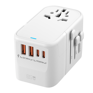Quốc tế gan PD <span class=keywords><strong>65W</strong></span> sạc với 50cm có thể thu vào nhanh phí-Tất cả trong một trên toàn thế giới phổ du lịch Power <span class=keywords><strong>Adapter</strong></span> - Product Image 3