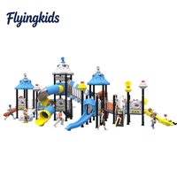 Toboggan en plastique Flyingkids pour les jardins d'enfants et les terrains de jeux publics en plein air - Utilisation commerciale, grande capacité