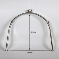 Cadre de sac à main en métal direct d'usine Offre Spéciale avec fermeture Kiss Lock Sac à main vintage de luxe solide et portable