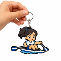 Individuell Bedruckter Weicher PVC-Schlüsselanhänger für Kinder Großhandel Langlebiger Flexibler Gummi-Schlüsselanhänger OEM Fan-Merchandise Geschenk