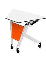 Bureau de formation pliable combiné, mobile, multifonctionnel, en forme de bande longue, mobilier de bureau moderne, table de conférence