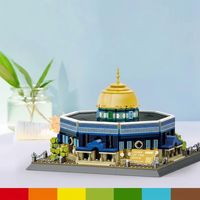 Modèle de construction en plastique du Dôme du Rocher, jouet DIY pour enfants, cadeau éducatif moderne et créatif pour garçons et filles