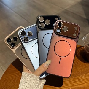 Coque de téléphone magnétique en verre mat couleur originale pour iPhone 18 17 16 15 14 Pro Max avec protection d'objectif givrée - Product Image 2