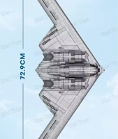 Reobrix 33038 Nuevo Bloques de Construcción de Juguete DIY B2 Bomber Stealth y Strategic, Juguetes de Construcción para Niños, Regalo, Sets de Bloques de Construcción