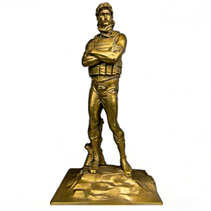 Custom Made Artificial Gold Trophy Sculpture Home Decor Resin Figurine Business Gift