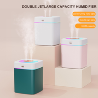 Humidificateur ultrasonique USB carré Diffuseur d'arôme de parfum domestique à sept couleurs