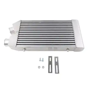 Full Set for Cooling System 2.5" Front Mount Intercooler(25"x11"x3") with 2 1/2 Inch Universal Intercooler Piping Kits,